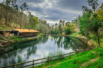 Fototapeta premium Scenic View of Louçainha Natural River Beach in Portugal