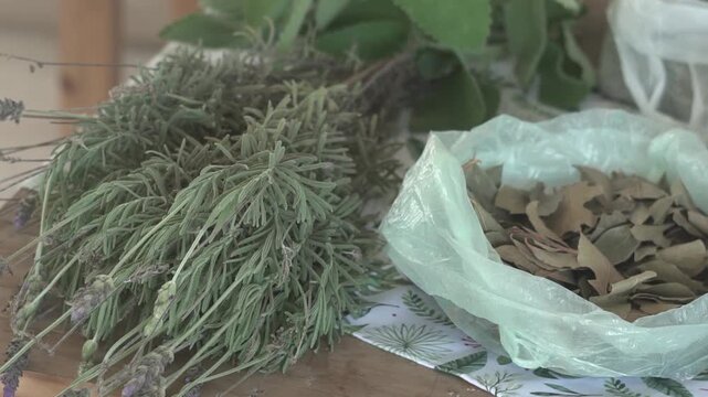 lavanda recogida del campo
