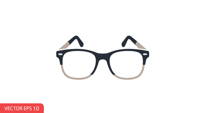 Black Plastic Eyeglasses for Vision Correction.