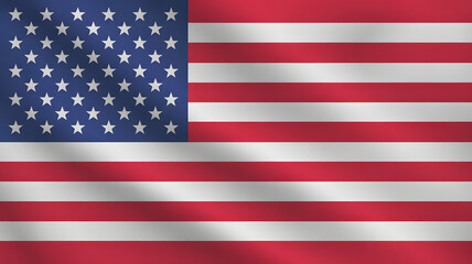 Fototapeta premium Celebrate American pride with this vibrant USA flag waving gently, perfect for patriotic holidays and national events, show your spirit now