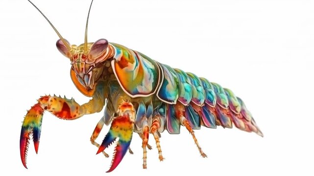 Colorful Rainbow Mantis Shrimp