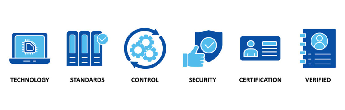 ISO27001 icon set vector illustration concept for information security management system (ISMS) with an icon of technology, standards, control, security, certification, and verified