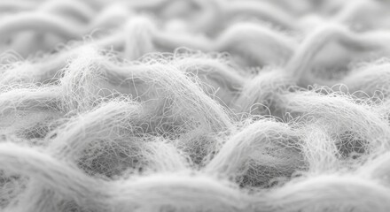 Obraz premium Extreme Macro of Soft White Textile Fiber Texture