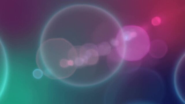 Colorful Bubbles on Gradient Background.