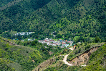 San joaquin village nestled in green colombian valley © VICTOR A ARGUELLO