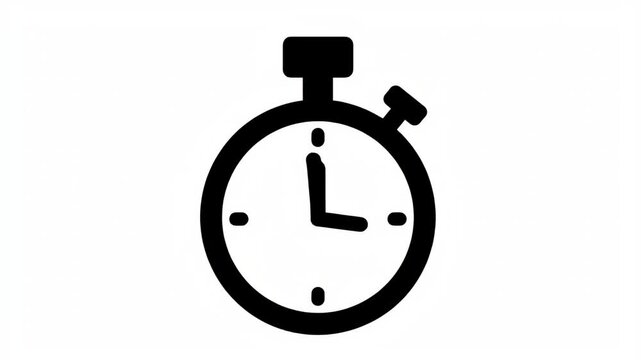 Stopwatch Icon Timelapse Animation