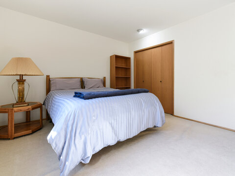 Modern residential bedroom interior