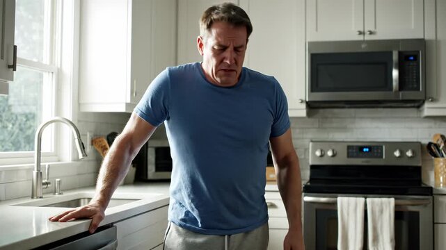 male lower back pain	
