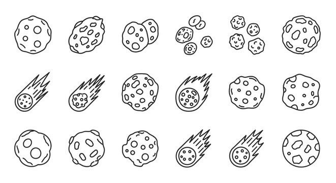 Collection of various cookie illustrations.