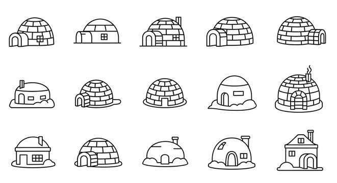 Collection of igloo house designs.
