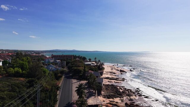 Exploring Phan Thiết, B&igrave;nh Thuận, Vietnam from a drone perspective.