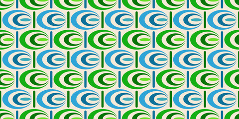 Fototapeta premium Abstract Pattern Green Blue Circles.