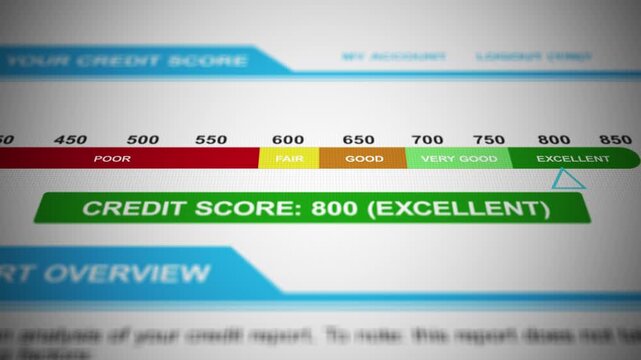 A Generic Credit Score Rating with Excellent - 800