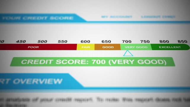 A Generic Credit Score Rating with Very Good Credit - 700