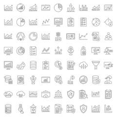 Fototapeta premium Business icons for finance and marketing.