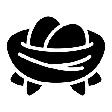 Egg nest Solid icon