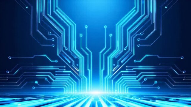 Blue circuit board design