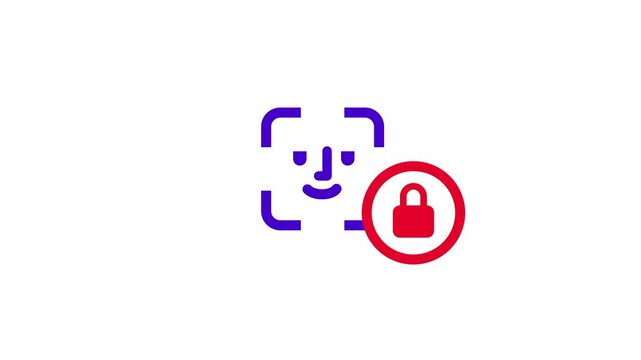 Advanced facial recognition technology combined with a security lock representing biometric authentication for modern digital identity verification systems