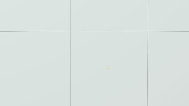 British Indian Ocean Territory map. Animated zoom into the country on the Globe in Pale Mint Dark Pink color palette. Country logo animation with round text and airplanes.