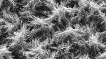 Fototapeta premium Abstract fibrous surface displays intricate patterns of light and shadow in monochrome
