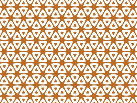 Modern white and amber seamless geometric tribal pattern background