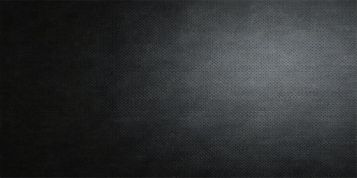 Dark grunge black leather texture background with a rough vintage chalkboard pattern on an old canvas surface