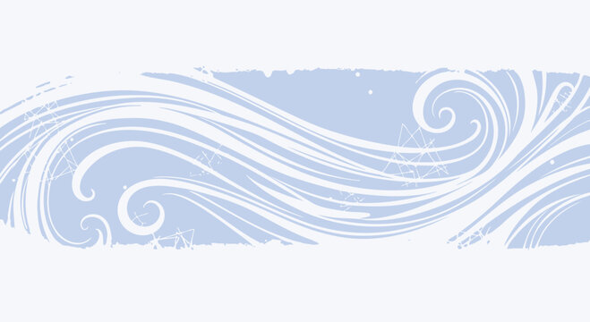 Abstract swirls design in blue and white colors for backgrounds or designs