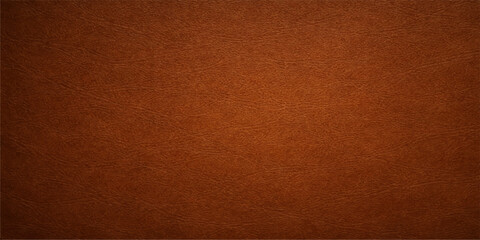 Fototapeta premium A vintage dark brown leather texture background with a rough grunge pattern on an old weathered material surface for a retro wallpaper design