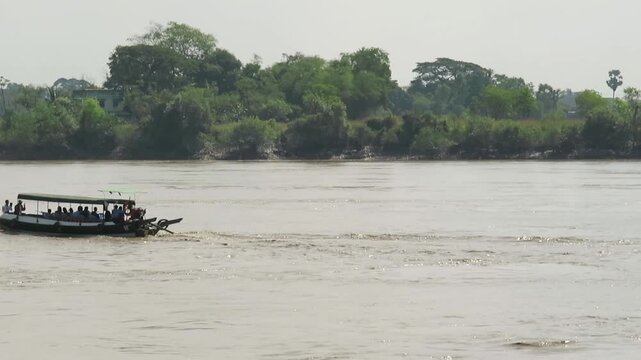 Burmese Boat on the Bago River