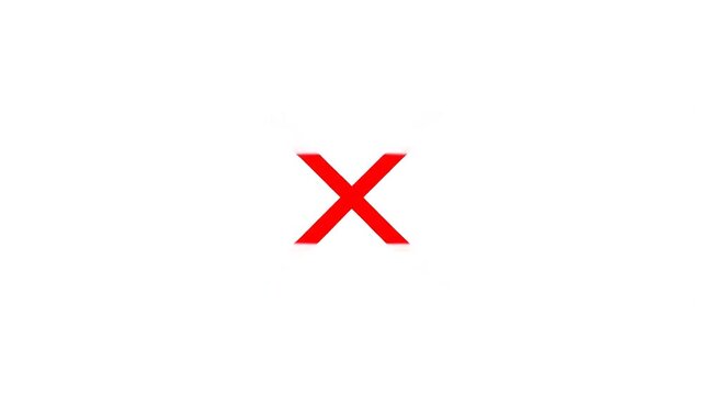 Large red cross on white background