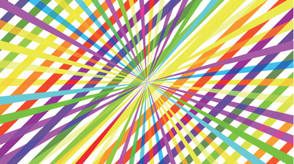 Vibrant Colorful Abstract Radial Burst Pattern Illustration © J BOY