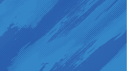 Fototapeta na wymiar Vibrant Blue Halftone Abstract Textured Background Design