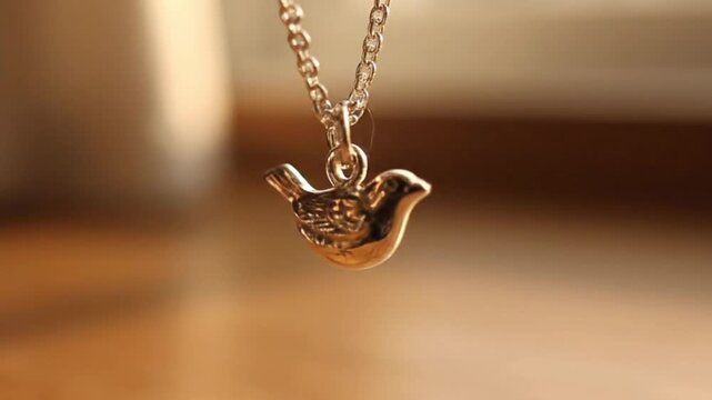 Elegant silver chain necklace with a delicate tear-drop pendant
