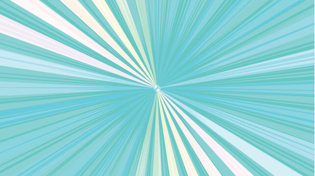 Vibrant Cyan Radial Speed Lines Background Graphic