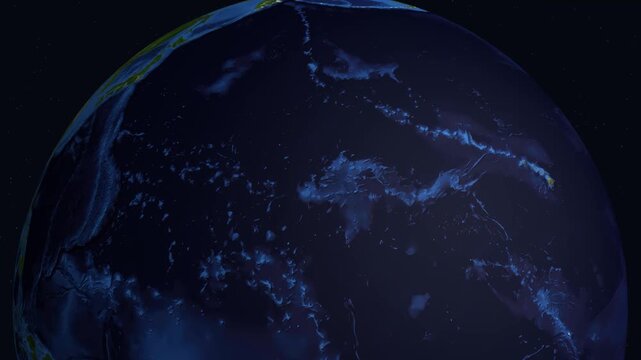 3D Earth Zoom Animation to Jubail City in Saudi Arabia