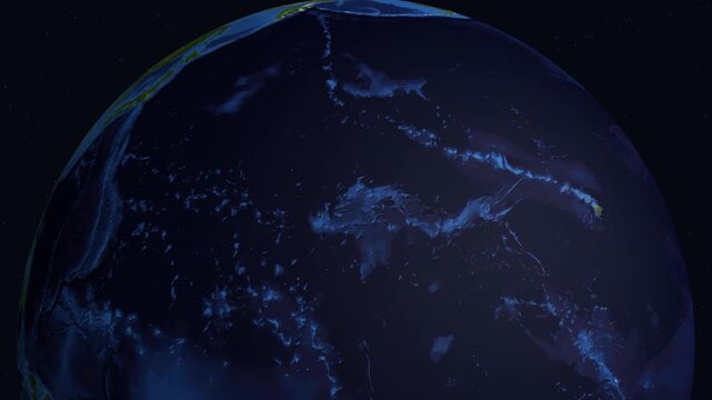 Satellite Zoom Animation to South Pars North Dome Gas Condensate Field