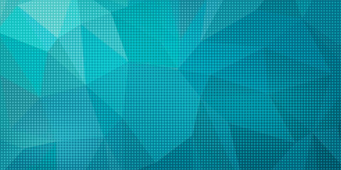 Obraz premium Turquoise Abstract Geometric Dotted Digital Background With Gradient Grid Texture For Technology Designs