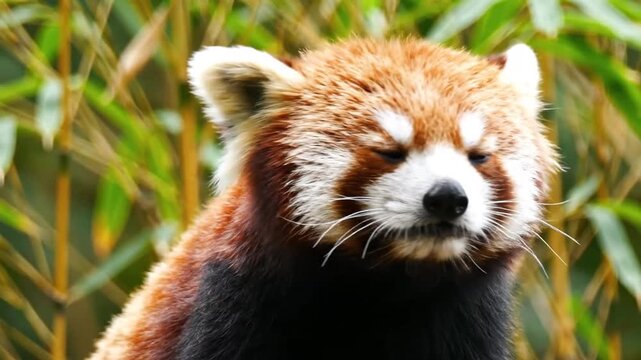 Red panda portrait