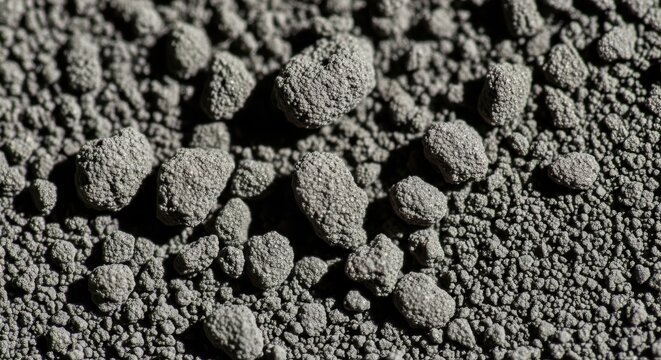 Close-up view of fine powdery lunar regolith dust covering the moon's surface.