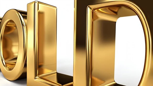 gold illustration, AI generated video