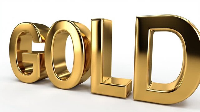 gold illustration, AI generated video