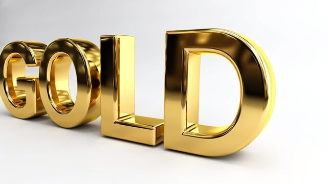 gold illustration, AI generated video