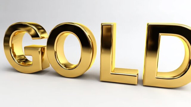 gold illustration, AI generated video