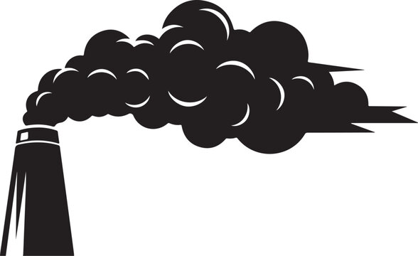 Industrial pollution smoke stack emission environmental impact