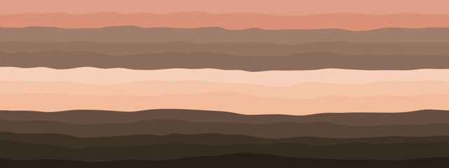 Soil and rock layers cross section