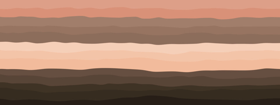 Soil and rock layers cross section