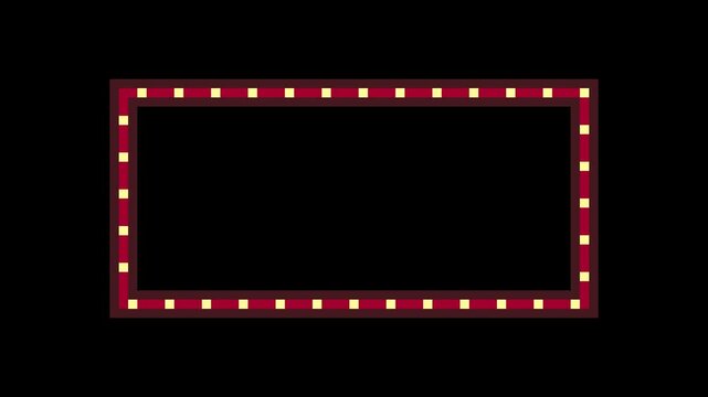 8-bit pixel art red casino square frame. looped animation 4k 30fps