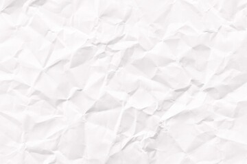 Obraz premium Crumpled white paper texture background