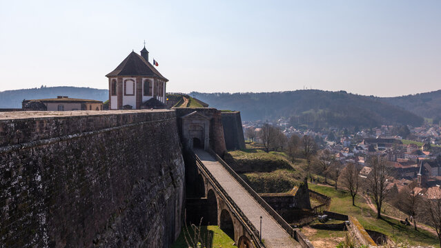 The famous citadel of Bitche in France on March 22th 2026