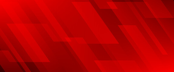 Abstract vibrant red gradient background with dynamic diagonal geometric stripes and overlapping shapes, modern technology banner and corporate graphic design texture © Mamank Mr